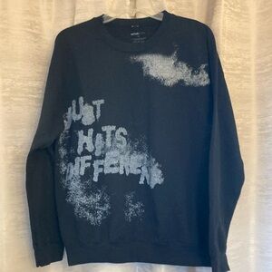 Nova Sweatshirt Black Graphic "Just Hits Different"  Size Medium Great Condition